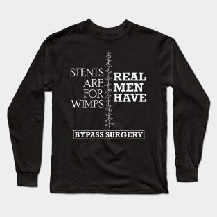 Heart Surgery Survivor After Surgery Recovery Men Bypass Long Sleeve T-Shirt